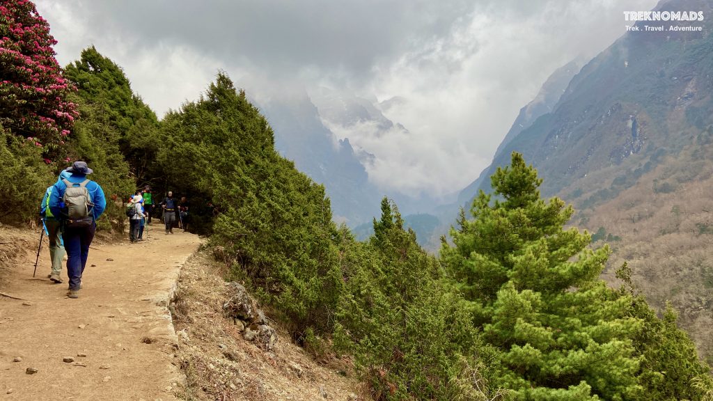 Zigzag Climb Trek Route to Tengboche