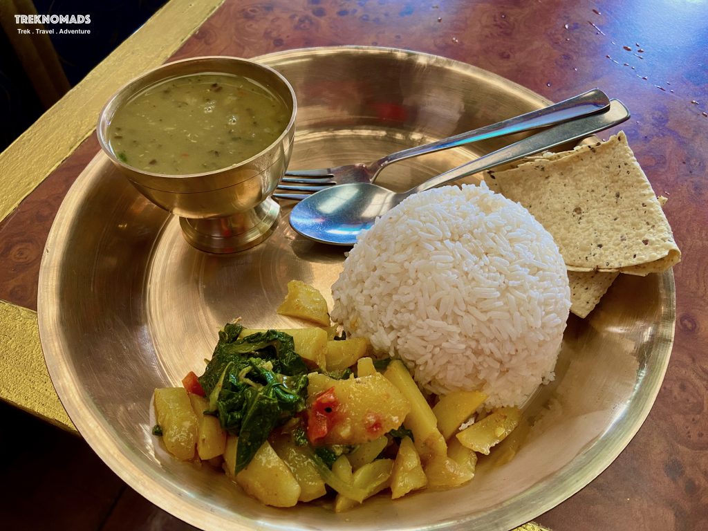 Daal Bhaath famous food on everest basecamp trek