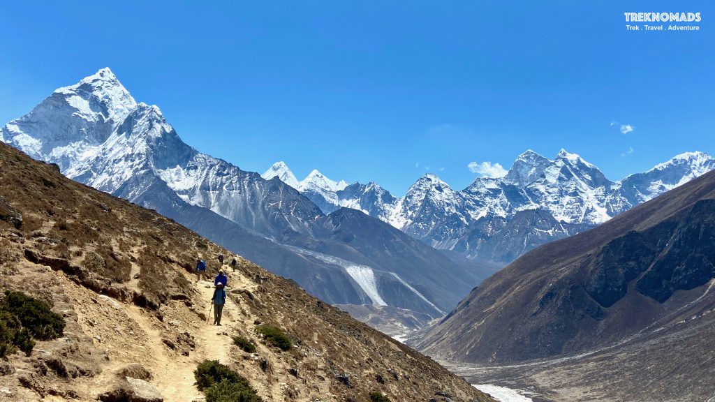 everest base camp trek route, hike route, mountains, ama dablam, nepal trekking routre